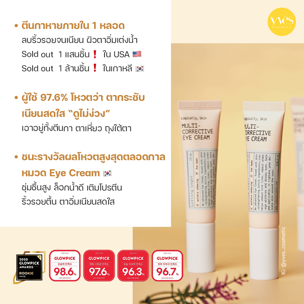 Logically, Skin MultiCorrective Eye Cream Yvescosmetic